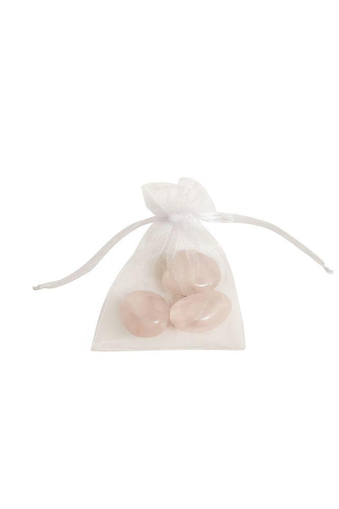 Set van 3 Rozenkwarts Getrommelde Stenen – 15–25 mm (A-k, Antiek en Kunst, Antiek | Glas en Kristal, Ophalen of Verzenden