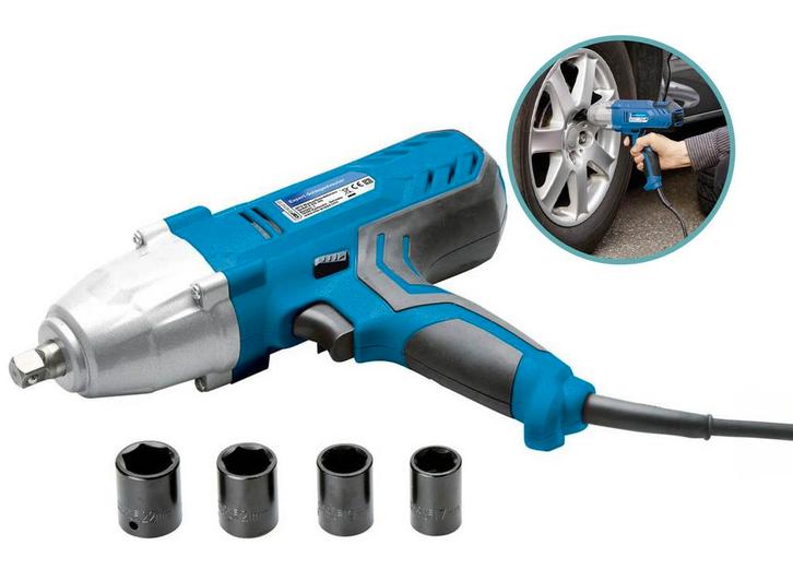 Cartrend Slagmoersleutel - 520W - 300 Nm - Elektrisch -, Doe-het-zelf en Verbouw, Overige Doe-het-zelf en Verbouw, Nieuw, Verzenden