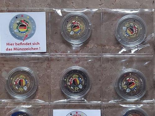 Europa. 2 Euro 2013/2012 (15 moedas coloridas) (Zonder, Postzegels en Munten, Munten | Europa | Euromunten