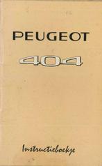 1968/69 Peugeot 404 Instructieboekje Handleiding Nederlands, Auto diversen, Handleidingen en Instructieboekjes, Verzenden