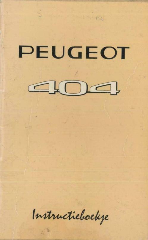 1968/69 Peugeot 404 Instructieboekje Handleiding Nederlands, Auto diversen, Handleidingen en Instructieboekjes, Verzenden