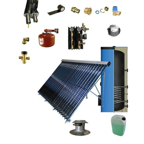 Tapwater zonneboiler 300L+ Prisma Pro 24 5 meter DN16 dubbel, Doe-het-zelf en Verbouw, Geisers en Boilers, Nieuw, Verzenden