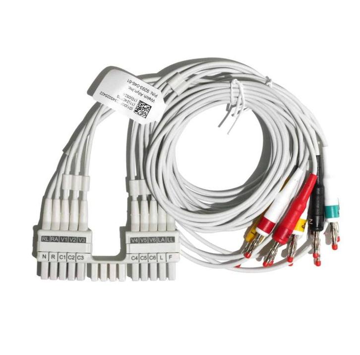 Mortara ELI 230 10-lead kabel met bananenstekker voor WAM of, Diversen, Verpleegmiddelen, Nieuw, Verzenden