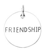 Zilveren Friendship kettinghanger, Verzenden, Nieuw