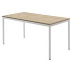 -18% Bureau Tafel - Wit met Sonoma Eiken topblad, Verzenden, Nieuw, Bureau