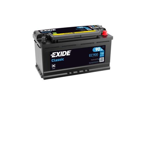 Exide Classic accu | EC900 | 12V 90Ah, Auto-onderdelen, Accu's en Toebehoren, Ophalen of Verzenden