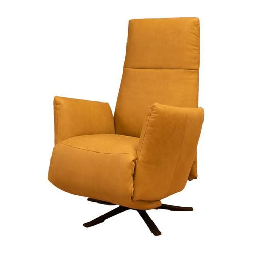 Daan Relax fauteuil in vol leder met hoge Showroomkorting, Huis en Inrichting, Fauteuils, Nieuw
