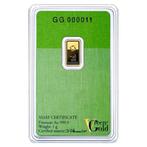 1 gram - Goud - .9999 - Valcambi Green - Verzegeld en met