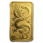 Gouden 1 oz muntbaar - Rectangle Dragon 2019, Verzenden, Losse munt, Goud