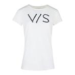 Verysimple • off white t-shirt met v/s • L (IT46), Kleding | Dames, Tops, Nieuw, Verysimple, Maat 42/44 (L), Wit