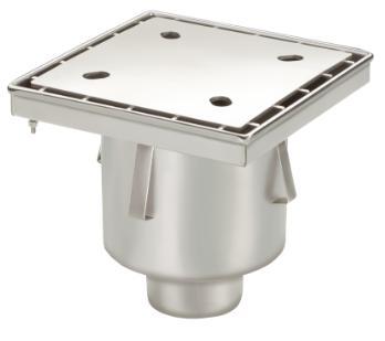 Afvoerput | Industrieel | RVS | 300 x 300 mm HorecaTraders, Zakelijke goederen, Horeca | Meubilair en Inrichting, Verzenden