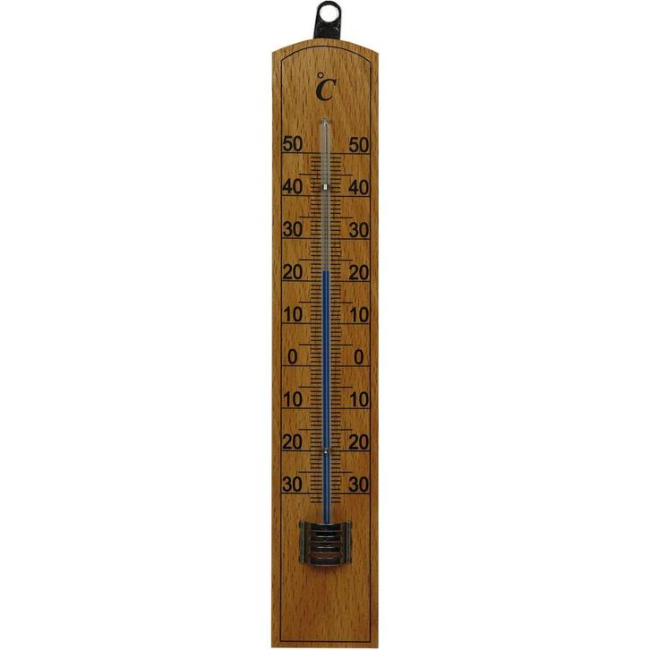 Talen Tools Stijlvolle Houten Buitenthermometer - 20 cm, Audio, Tv en Foto, Weerstations en Barometers, Nieuw, Ophalen of Verzenden