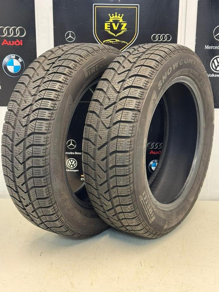 175/65R15 2x Pirelli Snowcontrol Winter winterbanden 7 mm, Auto-onderdelen, Banden en Velgen, 15 inch, Winterbanden, 175 mm, Gebruikt