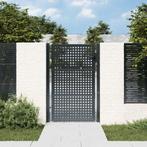 vidaXL Poort 105x200 cm staal antracietkleurig, Verzenden, Nieuw