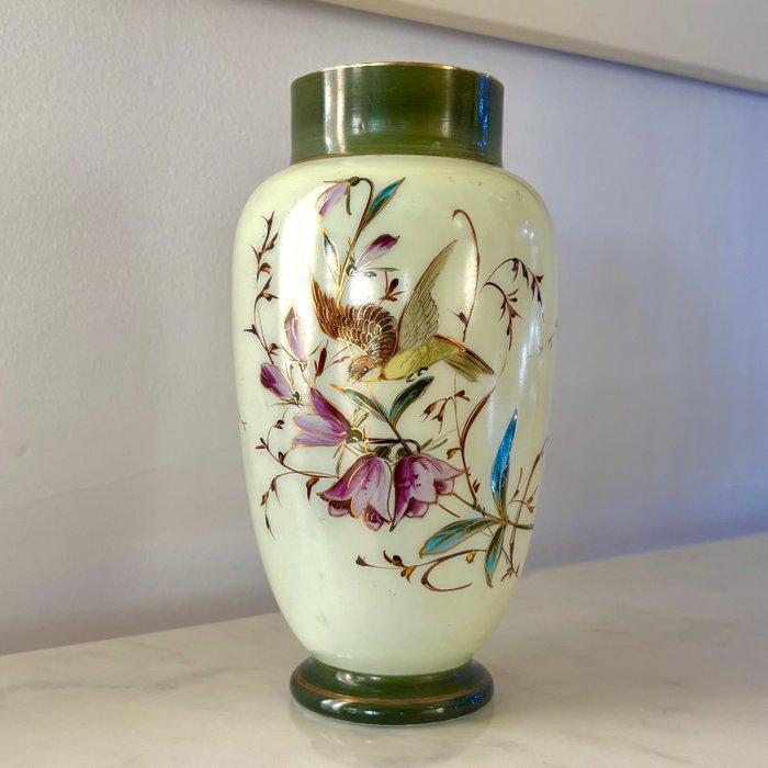 Vaas - Franse vaas uit de 19e eeuw - Opaline glas, Antiek en Kunst, Kunst | Designobjecten