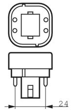 Philips LED PL-C 6.5W/830/4P | vervangt PL-C 18W/830/4P |..., Ophalen of Verzenden, Nieuw