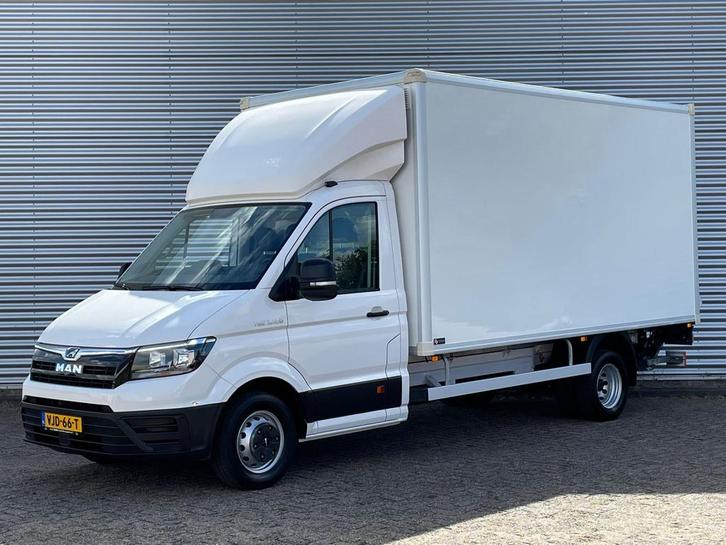 MAN TGE 50 3.5T Bakwagen Dubbellucht Dhollandia Laadklep Nav, Auto's, Bestelauto's, Lease, Handgeschakeld, Financial lease, Wit