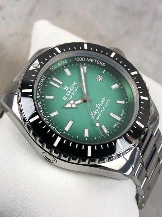 Edox - Skydiver Neptunian Automatic 1000M Diver -, Sieraden, Tassen en Uiterlijk, Horloges | Heren