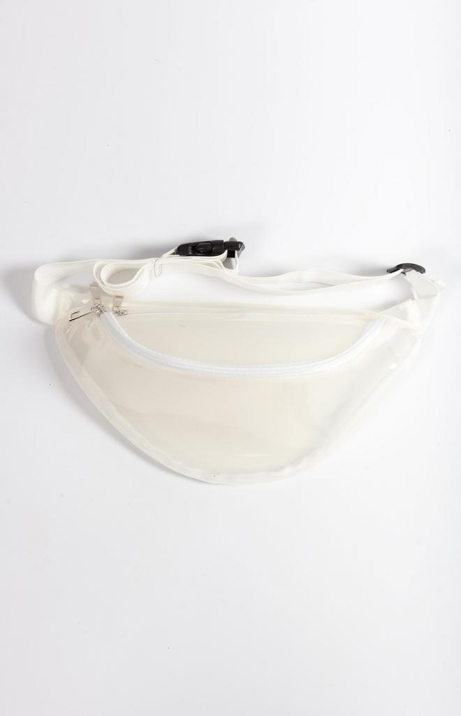 Transparante Heuptas Melk Wit Rond Tasje Heuptasje Witte Tas, Sieraden, Tassen en Uiterlijk, Tassen | Damestassen, Overige typen