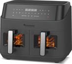 Turbotronic Airfryer XXL DualChef - 9L - 1600W -, Witgoed en Apparatuur, Airfryers, Ophalen of Verzenden, Zo goed als nieuw
