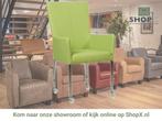 Leren eetkamerstoel Deal met armleuning - Toledo Lime, Huis en Inrichting, Stoelen, Overige kleuren, Nieuw, Leer, Ophalen of Verzenden