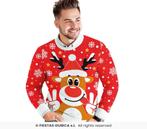 Kerst Sweater Crazy Rendier Rood Heren, Ophalen of Verzenden, Nieuw