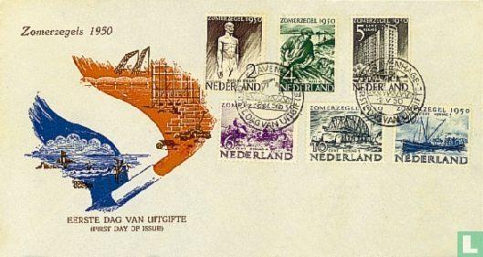 Nederland - Zomerzegels - 1950, Postzegels en Munten, Munten | Nederland, Verzenden