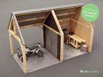 DIY bouwpakket schuur met overkapping, Nieuw, Overige typen