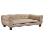 Hondenbank Cappuccino | Massief Hout | Laatste Stuk!, Ophalen of Verzenden, Nieuw, Leer