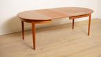 Vintage ronde eettafel | Teak | Uitschuifbaar, Ophalen of Verzenden, Nieuw
