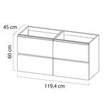 Wastafelonderkast Tiger Loft 120 cm Mat Zwart, Ophalen of Verzenden, Nieuw
