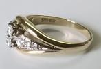 Ring - 14 karaat Geel goud - 0.49ct. tw. Diamant, Sieraden, Tassen en Uiterlijk, Ringen, Nieuw
