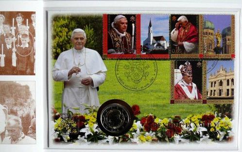 Vaticaan. 2 Euro 2007 80° Benedetto XVI - Busta Filatelico, Postzegels en Munten, Munten | Europa | Euromunten