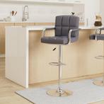 TRESKO® Set van 2 barkrukken grijs met armleuningen, rugleun, Huis en Inrichting, Barkrukken, Verzenden, Zo goed als nieuw