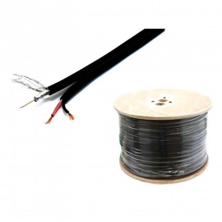 Coax RG59 combikabel met DC voedingskabel, 250 meter, Audio, Tv en Foto, Videobewaking, Nieuw, Ophalen of Verzenden