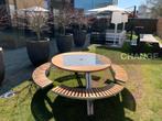 Extremis Gargantua picknicktafel tuintafel of ander model, Tuin en Terras, Tuintafels, Zo goed als nieuw, Rond, Hout