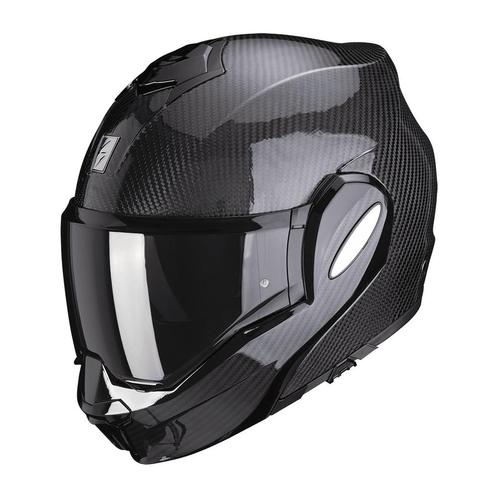Scorpion Exo-Tech EVO Carbon - Zwart, Motoren, Kleding | Motorhelmen, S, Systeemhelm, Verzenden