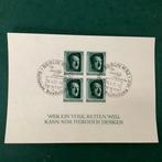 Duitse Rijk 1937 - Ongeperforeerde Hitler-blok met FDC van, Gestempeld