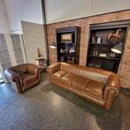 4-zits + 1-zits set Chesterfield, Kendal, bruin, Huis en Inrichting, Nieuw