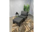 Te Velde tuinmeubelen toro loungestoel met voetenbank, Tuin en Terras, Tuinsets en Loungesets, Nieuw, Aluminium, Stoel, Loungeset