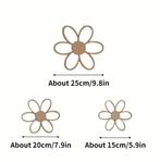 Scandinavische Houten Margriet Wanddecoratie Bloem, Verzenden, Nieuw