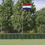 vidaXL Vlag met vlaggenmast Nederland 6,23 m aluminium, Diversen, Vlaggen en Wimpels, Verzenden, Nieuw