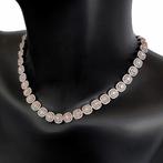 Halsketting - 18 karaat Roségoud, Witgoud - 18.12ct. tw., Sieraden, Tassen en Uiterlijk, Kettingen, Nieuw