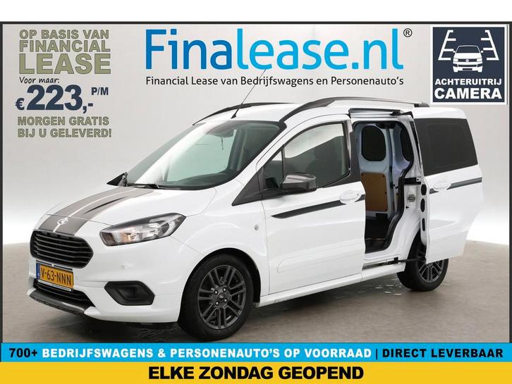 Ford Transit Courier 1.5 TDCI Sport 100PK 6-bak 2xSchuifdeur, Auto's, Bestelauto's, Lease, Handgeschakeld, Diesel, Ford, Wit, Verzenden