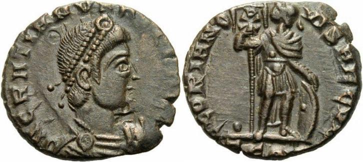 Roemisches Kaiserreich Gratianus Centenionalis Arles 367-..., Postzegels en Munten, Munten | Europa | Niet-Euromunten, Verzenden