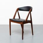 Vintage Deense Kai Kristiansen stoelen, set van 6, Gebruikt, Zwart, Vijf, Zes of meer stoelen, Leer