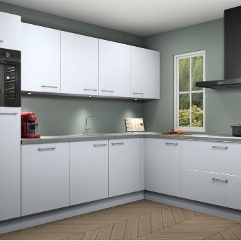 Witte keuken Paramaribo 12125, Huis en Inrichting, Keuken | Complete keukens, Verzenden