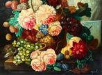 Continental school (XX) - A still life of flowers and fruit