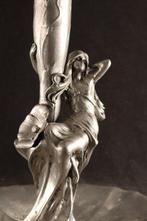 Grote sculpturale Art Nouveau - Vaas - Tin
