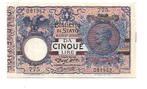 Italië. - 1 + 5 Lire 1904/1944 - Gigante BS 5A, BS 12A; Pick, Postzegels en Munten, Munten | Nederland